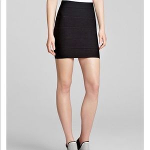 BCBG MAXAZRIA black bandage skirt